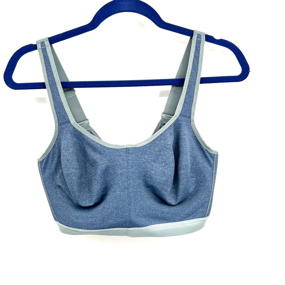 Wacoal High Impact Underwire Sports Bra blue mesh breathable underwire 38DD